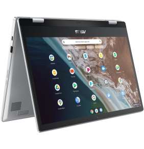 ASUS Chromebook CX1/ Celeron N5100/ 4GB DDR4/ 64GB eMMC/ Intel UHD/ 14"FHD,touch/ Chrome OS/ stříbrný
