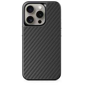 Epico Mag+ Hybrid Carbon Case iPhone 15 Pro Max - čierna