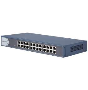 HIKVISION switch DS-3E0524-E(B)/ 24x port/ 10/100/1000 Mbps RJ45 ports/ 48 Gbps/ napájení 220 VAC, 0.7 A