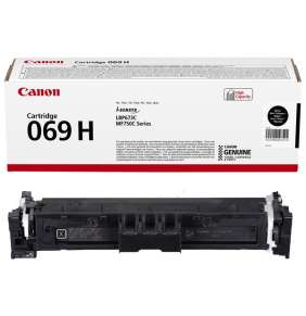 Canon originální vysokokapacitní toner Cartridge 069 H BK černý, MF752Cdw, 754Cdw, LBP673Cdw, kapacita 7 600 stran/K/