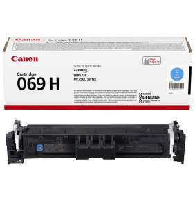 Canon originální vysokokapacitní toner Cartridge 069 H C modrý, MF752Cdw, 754Cdw, LBP673Cdw, kapacita 5 500 stran/K/