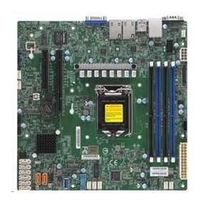 SupermicroX11SCH-F Single Socket H4 (LGA 1151), 8 SATA3 (6Gbps)  RAID 0, 1, 5, 10  2x 1GbE LAN with Intel I210-AT  1 PCI