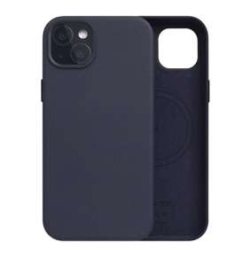 SLG Design kryt D5 Magsafe Calf Skin Leather pre iPhone 15 Plus - Indigo