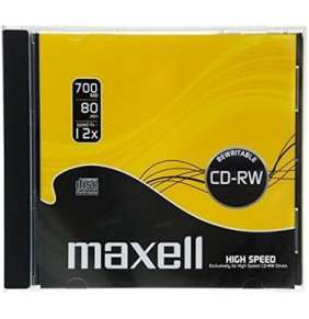 CD-RW MAXELL 700MB 12X (1ks v hrubom obale)