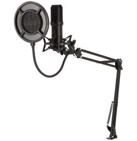 NEDIS herní mikrofon GSMIC410BK/ notebook/stolní/ vypínač/ POP filtr/ USB-A/ černý