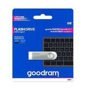 GOODRAM Flash Disk UNO3 32GB, USB 3.2 Gen1, stříbrná