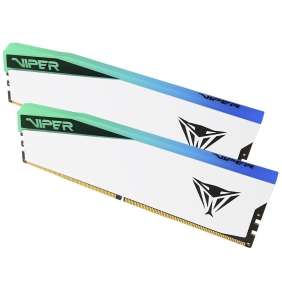 PATRIOT VIPER ELITE 5 WHITE RGB 96GB DDR5 6000MHz / DIMM / CL42 / Kit 2x 48GB