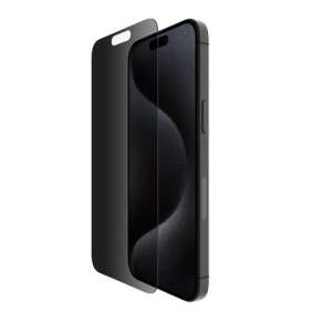 Belkin SCREENFORCE™ TemperedGlass Privacy Anti-Microbial ochranné privátní sklo pro iPhone 15 Pro Max