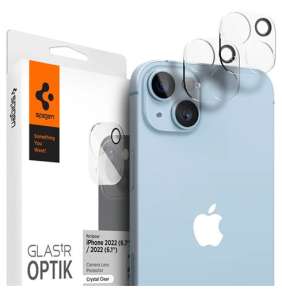 Spigen Optik Lens Protector pre iPhone 15/15 Plus/14/14 Plus - Crystal Clear