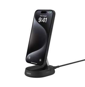 Belkin Boost Charge Pro Convertible Magnetic Wireless Charging Stand with Qi2 15W - Black