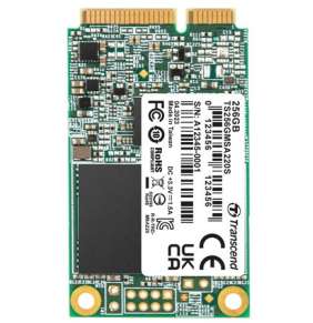 TRANSCEND MSA220S 256GB SSD disk mSATA, SATA III 6Gb/s (3D TLC), 560MB/s R, 500MB/s W