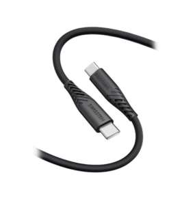 Swissten Datový kabel SOFT SILICONE USB-C / USB-C 1,5 M, PD 60 W, černý