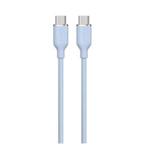 Devia kábel USB-C to USB-C Jelly Series Silicone Cable 1.2m - Blue