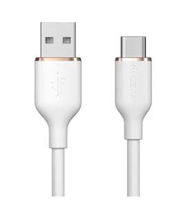 Devia kábel USB-A to USB-C Jelly Series Silicone Cable 1.2m - White