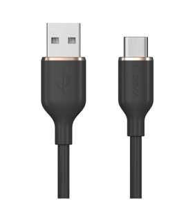 Devia kábel USB-A to USB-C Jelly Series Silicone Cable 1.2m - Black