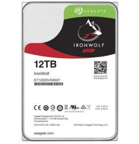 Seagate IronWolf, NAS HDD, 12TB, 3.5", SATAIII, 256MB cache, 7.200RPM