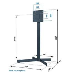 Vogel´s Podlahový stojan na LCD do 37"  EFF 8230