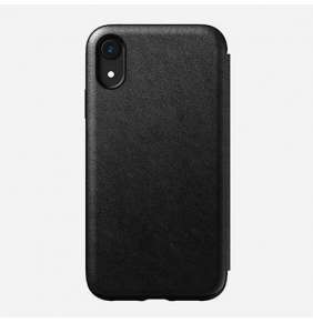 Nomad puzdro Rugged Folio pre iPhone XR - Black Leather