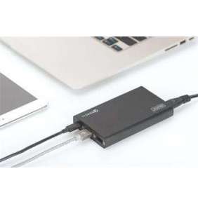 Digitus Univerzální cestovní nabíjecí stanice USB, 40 W, 2x USB A Quick Charge 3.0, 1x USB C, (EU / US / UK)