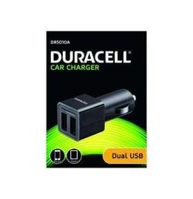 Duracell - Dual USB Auto-nabíječka pro tablet černá