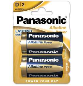 PANASONIC Alkalické baterie Alkaline Power LR20APB/2BP D 1,5V (Blistr 2ks)