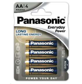 PANASONIC Alkalické baterie Everyday Power  LR6EPS/4BP AA 1,5V (Blistr 4ks)