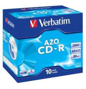VERBATIM CD-R80 700MB DLP/ 52x/ 80min/ jewel/ 10pack