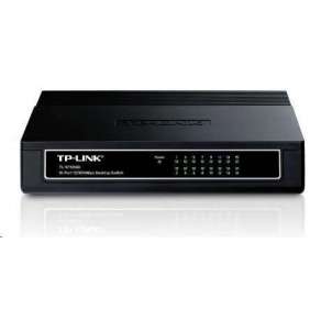 TP-LINK TL-SF1016D 16-Port 10/100M Desktop Switch, 16 10/100M RJ45 Ports, Desktop Plastic Case