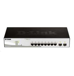 D-Link DGS-1210-10 L2/L3 Smart+ Switch, 8x GbE, 2 SFP, fanless