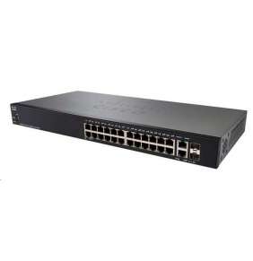 Cisco Switch SG250-26 26x port 24 x 10BASE-T/100BASE-TX/1000BASE-T, RJ-45, 2 x Gigabit SFP/RJ-45