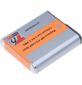 Baterie T6 power Sony NP-BG1, 950mAh, šedá