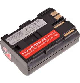 Baterie T6 Power Canon BP-508, BP-511, BP-511A, BP-512, BP-514, 1700mAh, 12,6Wh, hnědá
