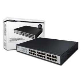 DIGITUS Gigabit Switch N-Way 24-port, 10/100/1000 Mbps, 24x RJ45, Desktop Včetně Rack Mount Kit u