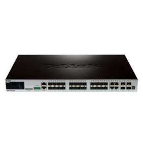 D-LinkDGS-3620-28SC/SI xStack 24-port SFP Layer 3 Managed Gigabit Switch, 4 Combo 1000BaseT/SFP, 4 10GE SFP+ 