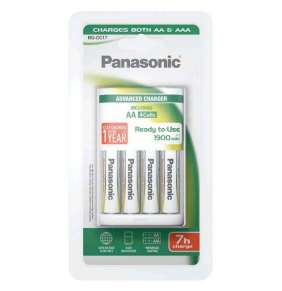 Panasonic BQ-CC17 + 4x AA 1900mAh