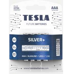 Tesla AAA SILVER+ alkalická, 4 ks, ND 
