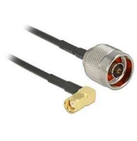 Delock Antenna cable N Plug   RP-SMA Plug 90° RG-174 0.3 m