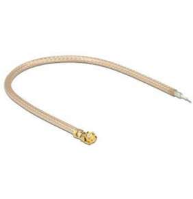 Delock Anténový kabel MHF/U.FL kompatibilní plug   RG178 otevřený konec pocínovaný 10 cm 