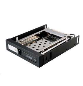 AKASA HDD box Lokstor M25, 1x 2.5" HDD stojan na 3.5", vnútorná poloha, čierna