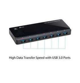 TP-LINK UH720 USB 3.0 7-Port Hub with 2 Charging Ports,Modern design that keeps everything simple and elegant