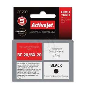 Atrament ActiveJet pre Canon BC-20/BX-20 Black 30ml