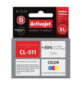Atrament ActiveJet pre Canon CL-511 Color AC-511 9ml