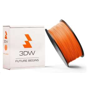 3DW - PLA Hard filament pre 3D tlačiarne, priemer struny 1,75mm, farba oranžová, váha 0,5kg, teplota tlače 190-210°C