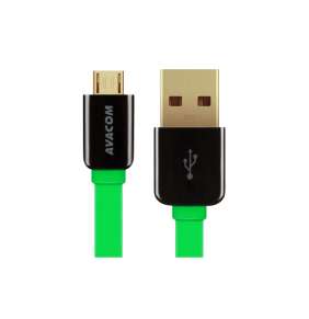 Kabel AVACOM MIC-120G USB - Micro USB, 120cm, zelená