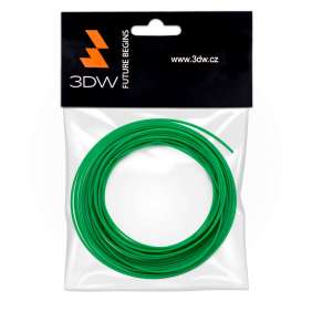 3DW - PLA Hard filament pre 3D tlačiarne, priemer struny 1,75mm, farba zelená, 10m, teplota tlače 190-210°C