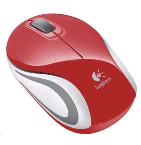 Bezdrôtová myš Logitech M187, červená