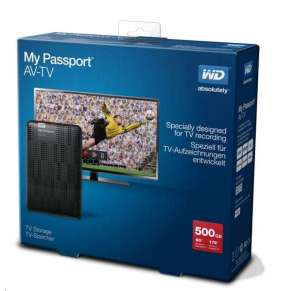 WD My Passport AV-TV 500GB Ext. 2.5" USB3.0, čierna