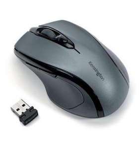 Kensington Bezdrátová počítačová myš střední velikosti Kensington Pro Fit™®, šedá