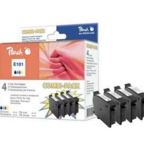PEACH kompatibilní cartridge Epson T1816, Black, Cyan, Magenta, Yellow, 15 ml. 3x 10 ml
