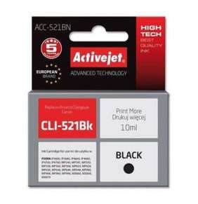 ActiveJet Ink cartridge Canon CLI-521Black (WITH CHIP)     ACC-521Bk